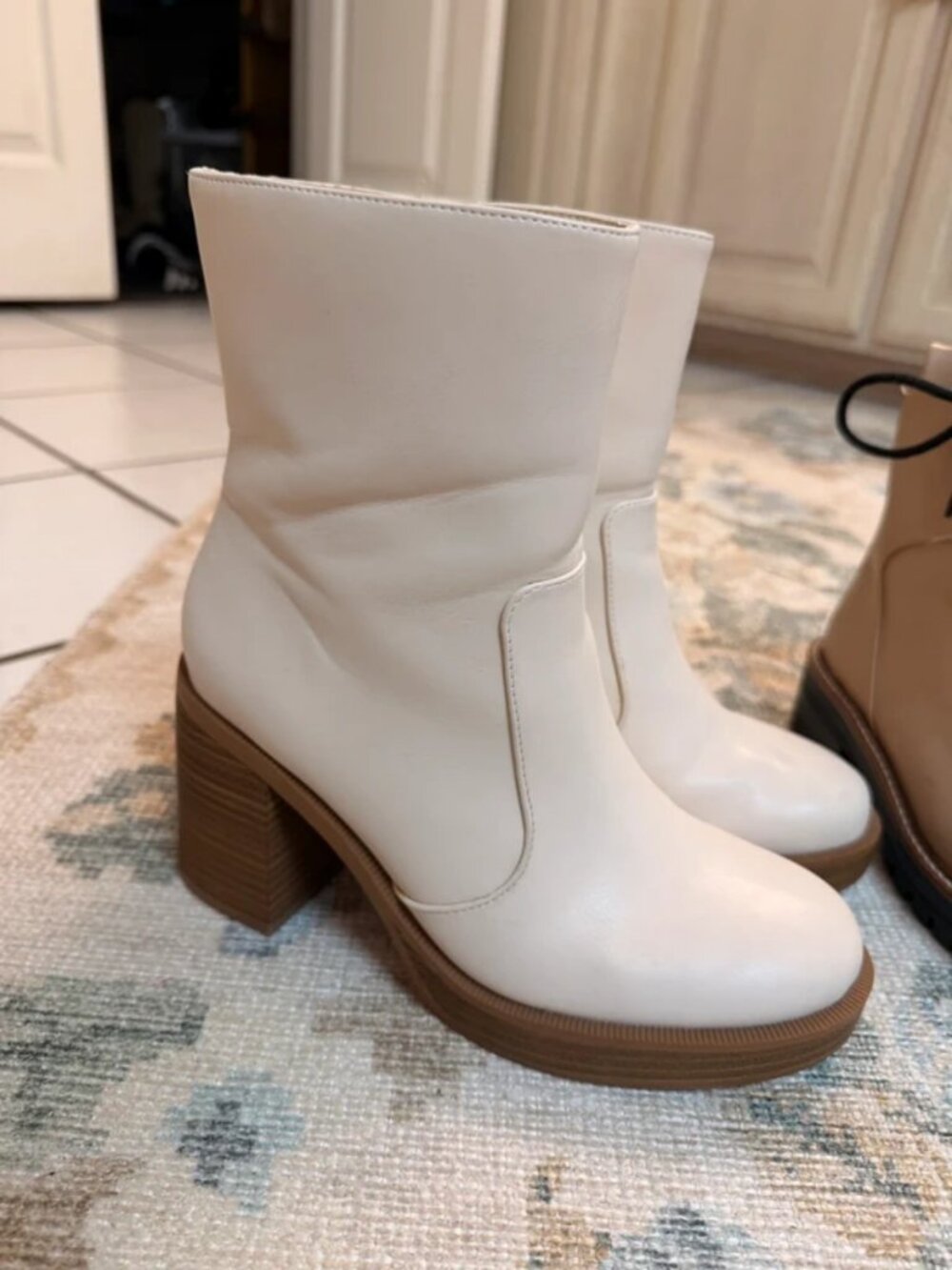 White Ankle Boots